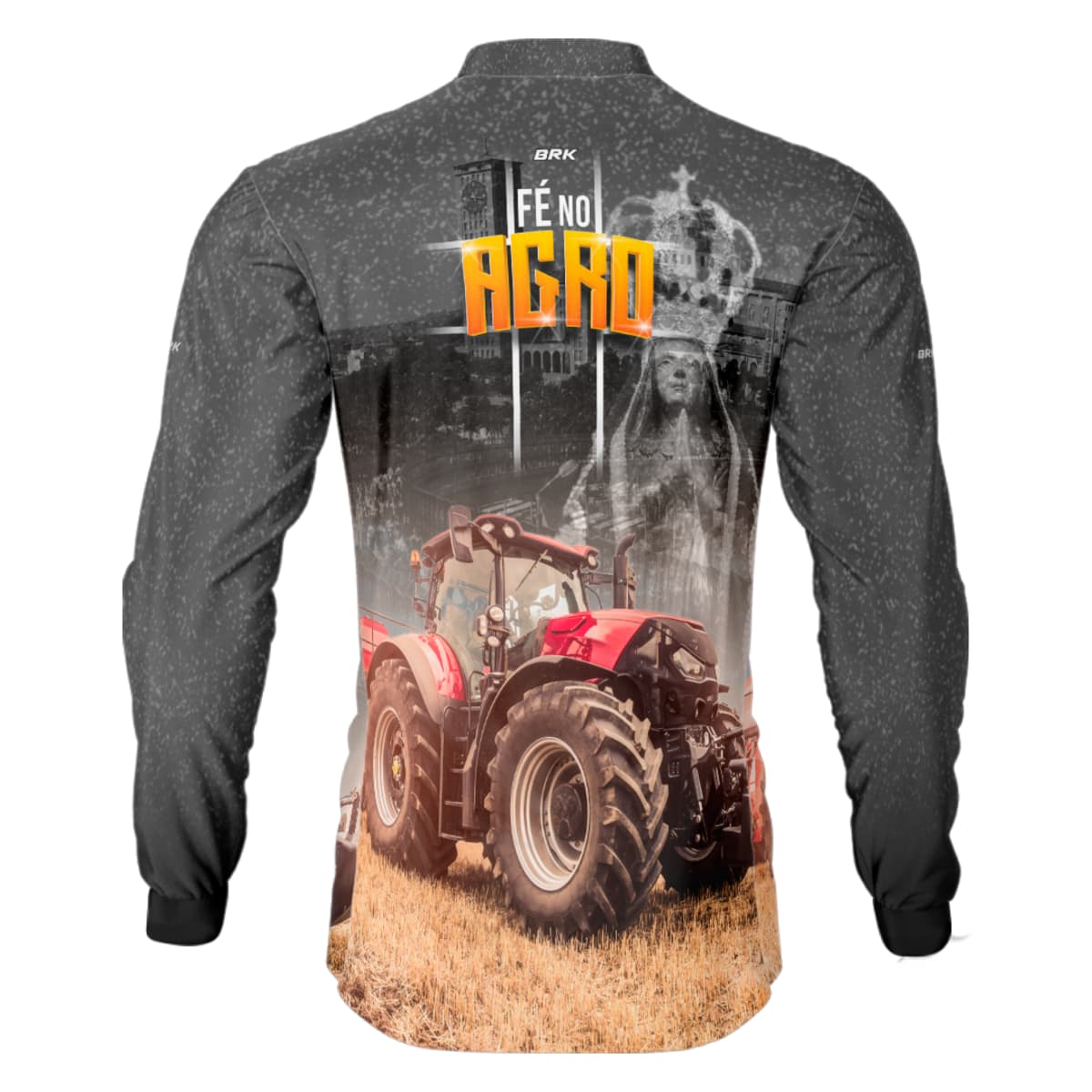 Camisa Agro Brk Padroeira Fé no Agro com Proteção Solar UV50+ - Brk Agro