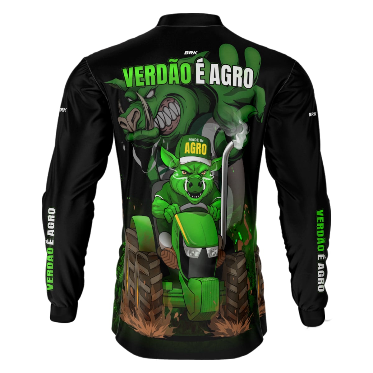 Camisa de Futebol Brk Verdão é Agro com UV50+ - Brk Agro