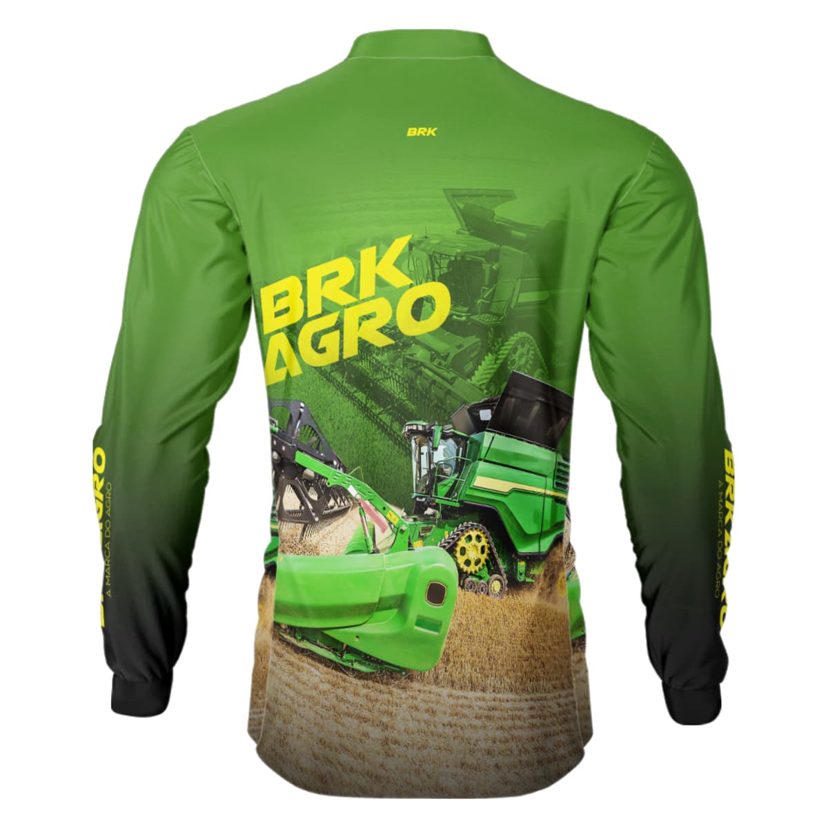 Camisa Agro Brk Colheitadeira X9 Verde com Proteção Solar UV50+ - Brk Agro