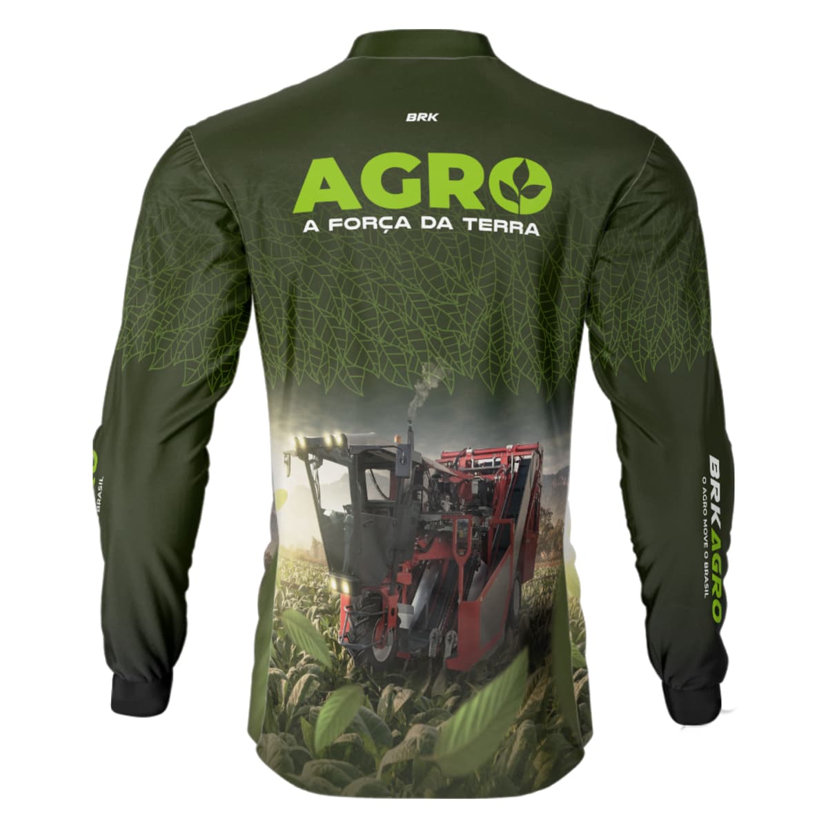 Camisa Agro Brk Plantação de Tabaco Força da Terra com Proteção Solar UV50+ - Brk Agro