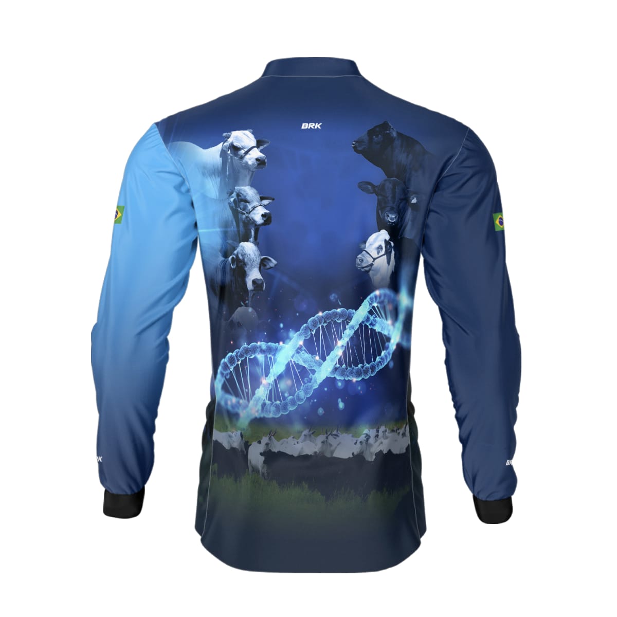 Camisa Agro Brk Monitoramento Genético Com Proteção Solar UV50+ - Brk Agro