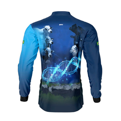 Camisa Agro Brk Monitoramento Genético Com Proteção Solar UV50+ - Brk Agro