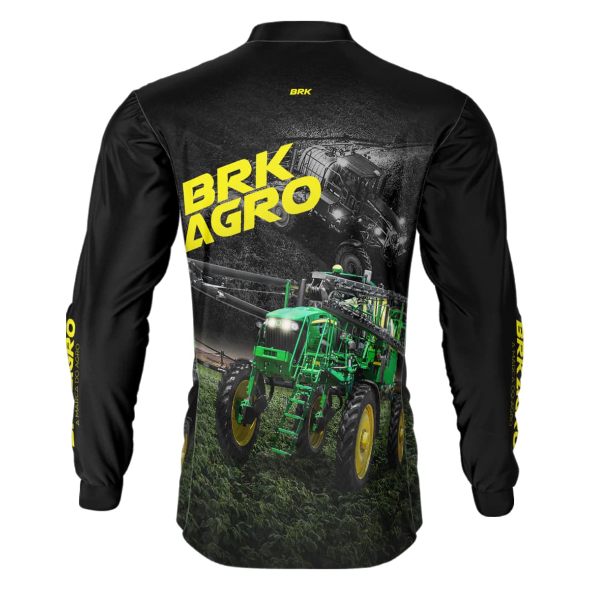 Camisa Agro Brk Trator Pulverizador M4000 Escura com Proteção Solar UV50+ - Brk Agro