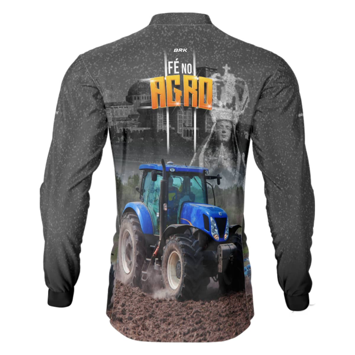 Camisa Agro Brk Fé Padroeira Força do Agro 2.0 com Proteção Solar UV50+ - Brk Agro
