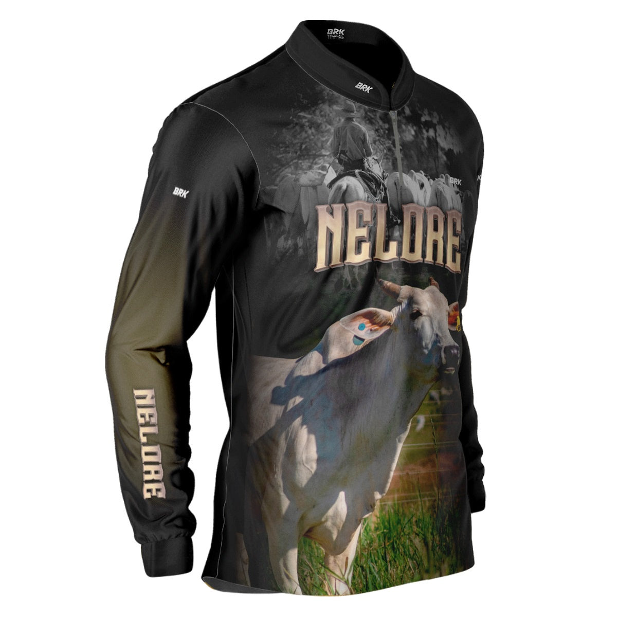Camisa BRK Agro Raça Nelore com Proteção Solar UV  50+ - Brk Agro