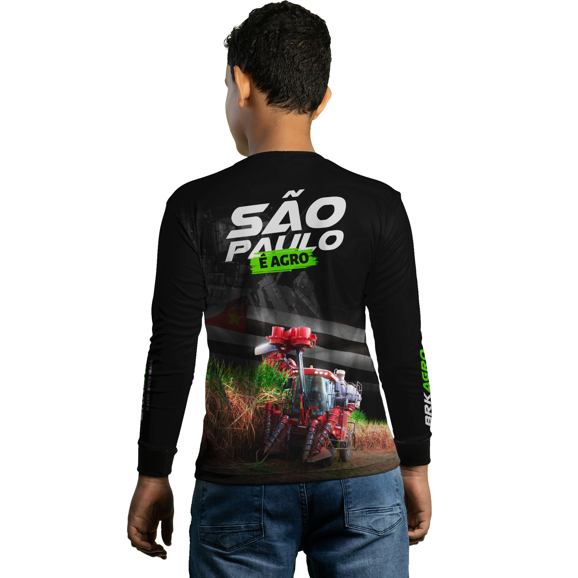 Camisa Agro Brk São Paulo Cana de Açúcar com Proteção Solar UV50+ - BRK AGRO
