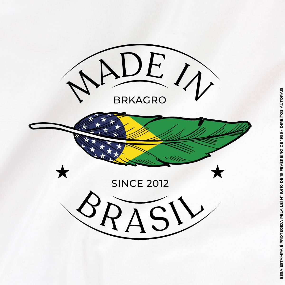 Camiseta Agro Brk Made In Brasil Algodão Premium - Brk Agro