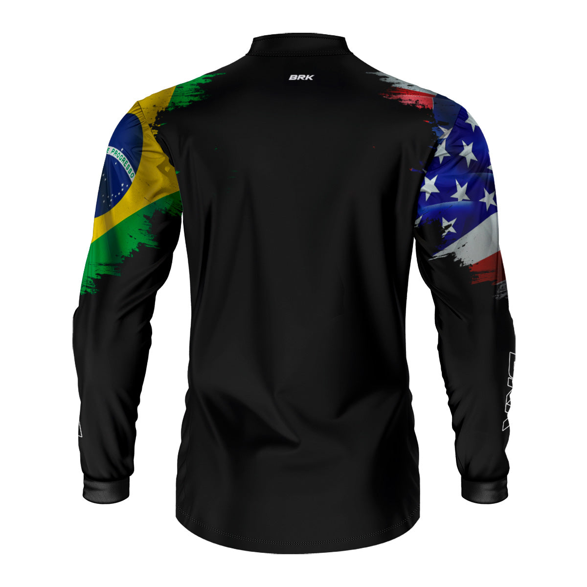Kit 2 Camisas Básicas Brk Brasil EUA Mescla Azul com Proteção UV50+ - Brk Agro