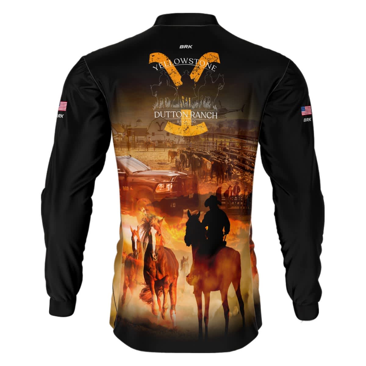 Camisa Brk Agro Dodge Ram Yellowstone com Proteção UV50+