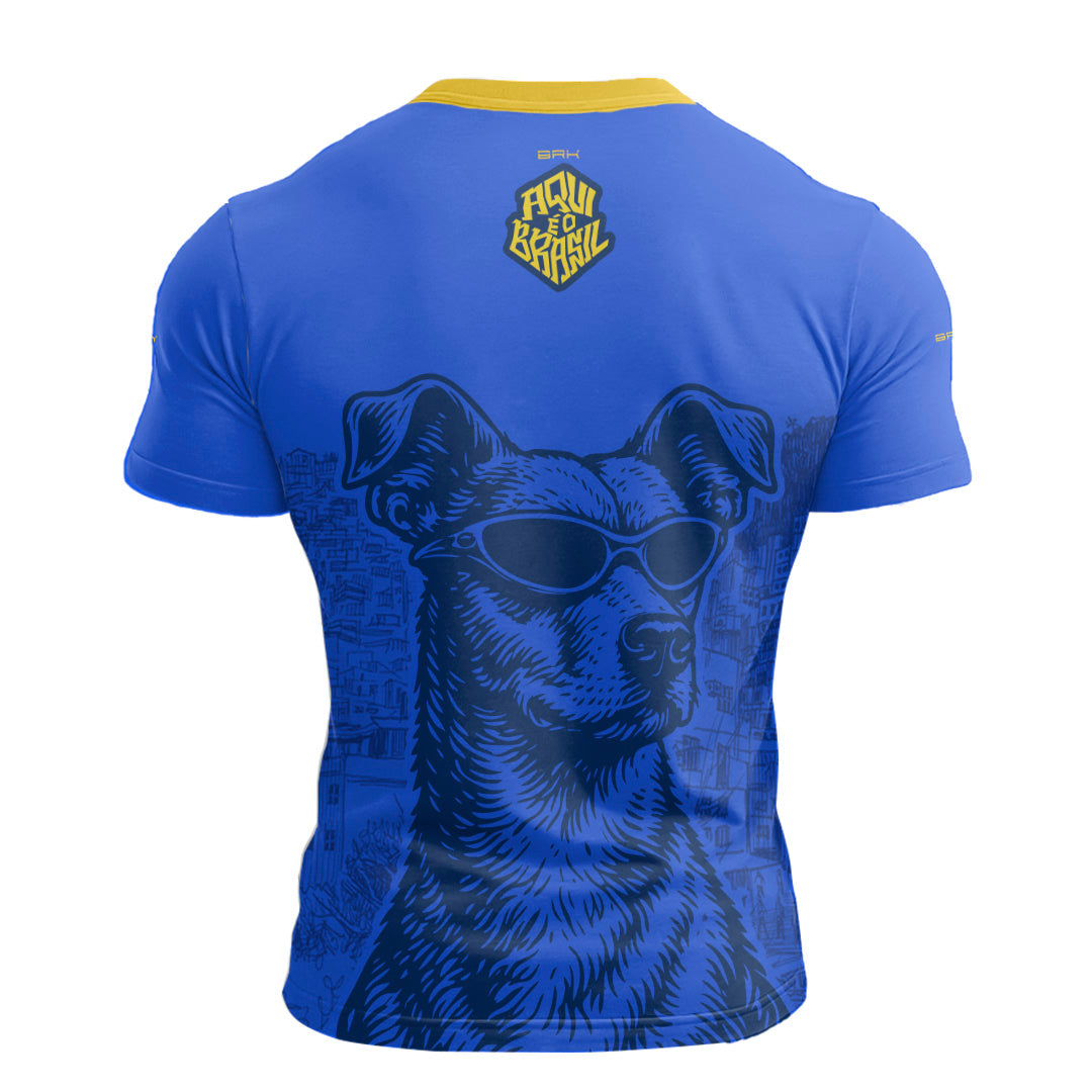 Camisa Casual Brk Aqui é o Brasil Caramelo de Óculos Azul com Proteção UV50 - Brk Agro