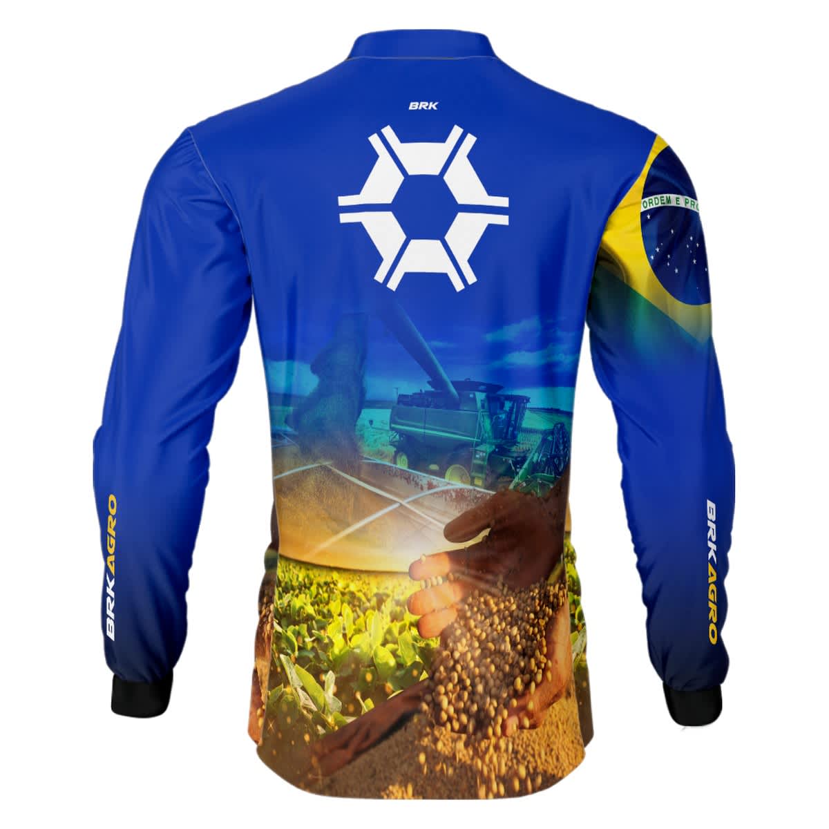 Camisa Agro Brk Agronomia Azul com Proteção UV50+ - BRK AGRO