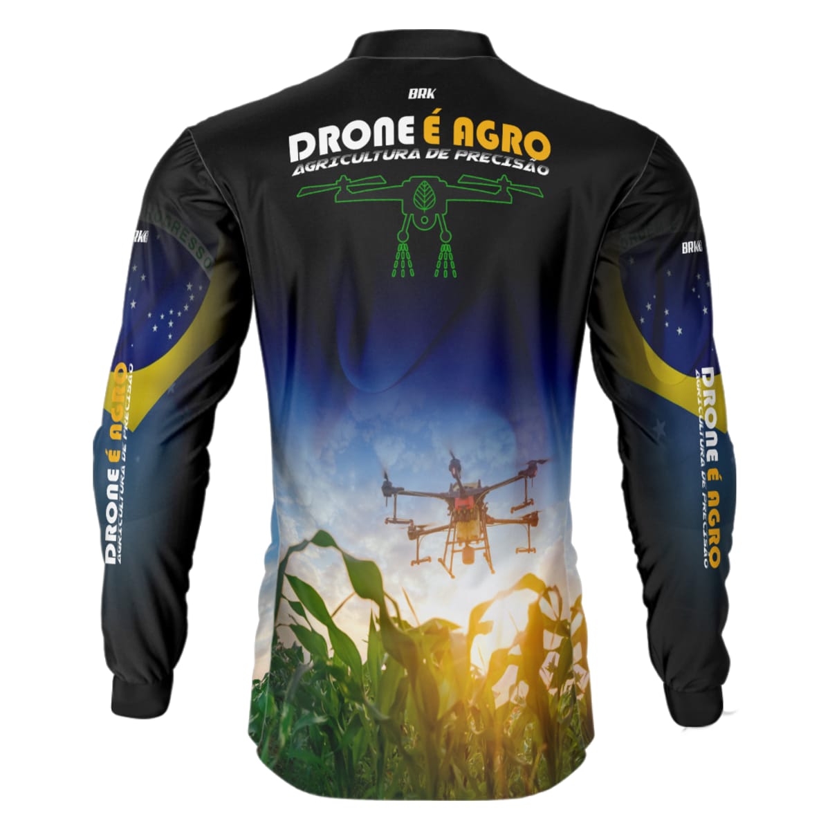 Camisa Agro Brk Drone é Agro com Proteção Solar UV50+ - Brk Agro