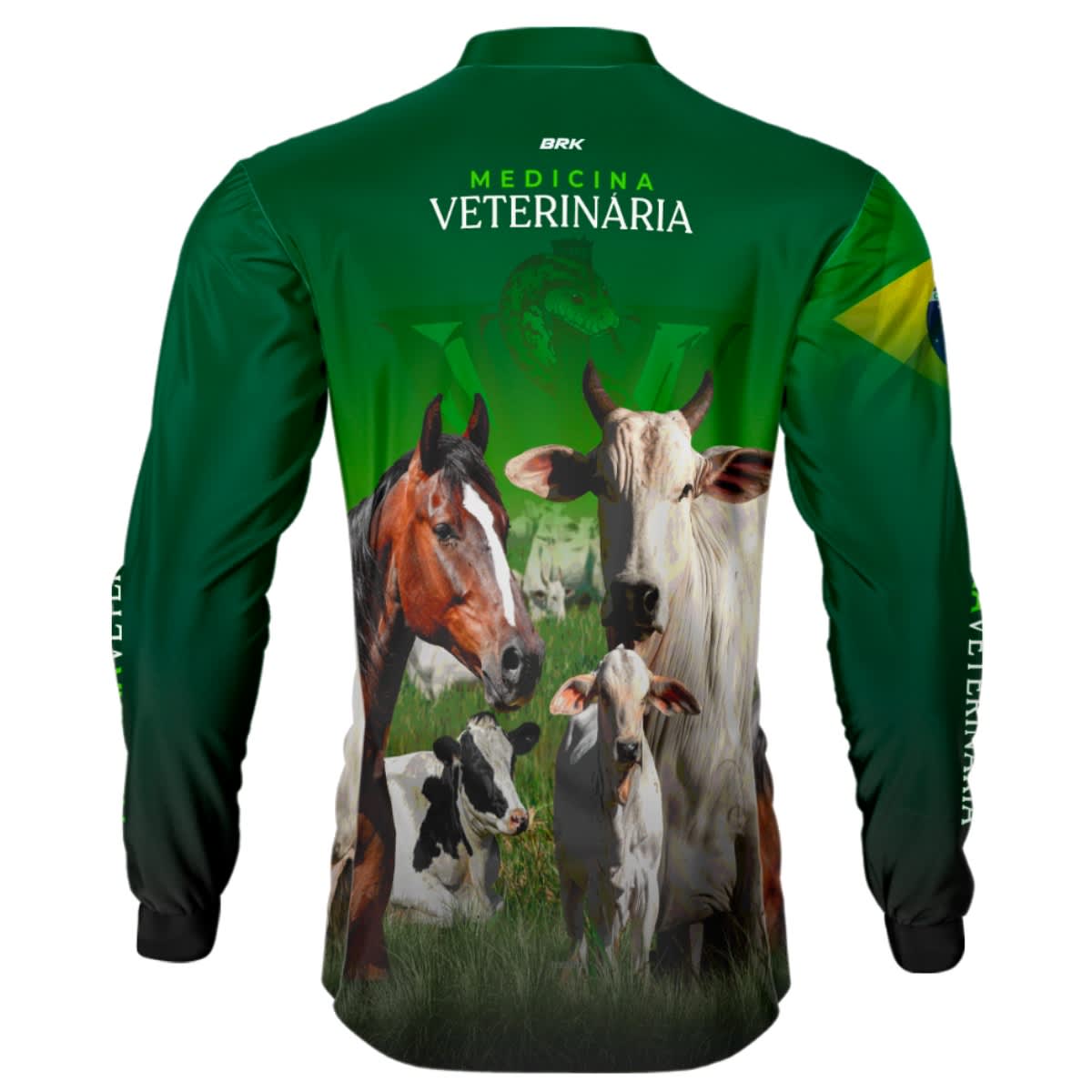 Camisa Agro Brk Medicina Veterinaria com UV50+ - BRK AGRO