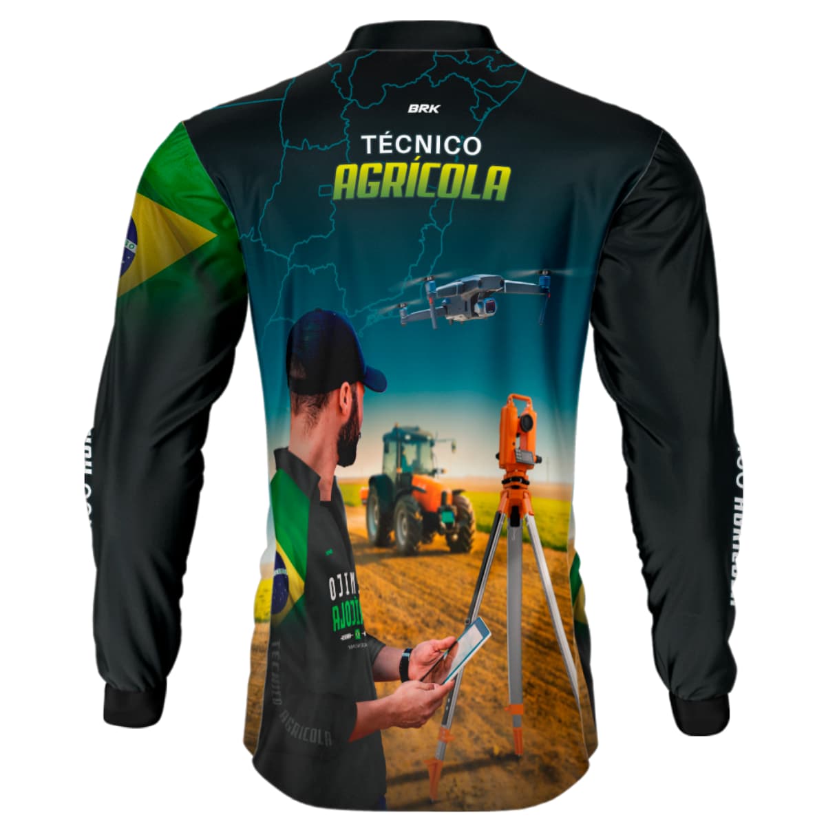 Camisa Agro Brk Técnico Agrícola com Proteção Solar UV50+ - BRK AGRO