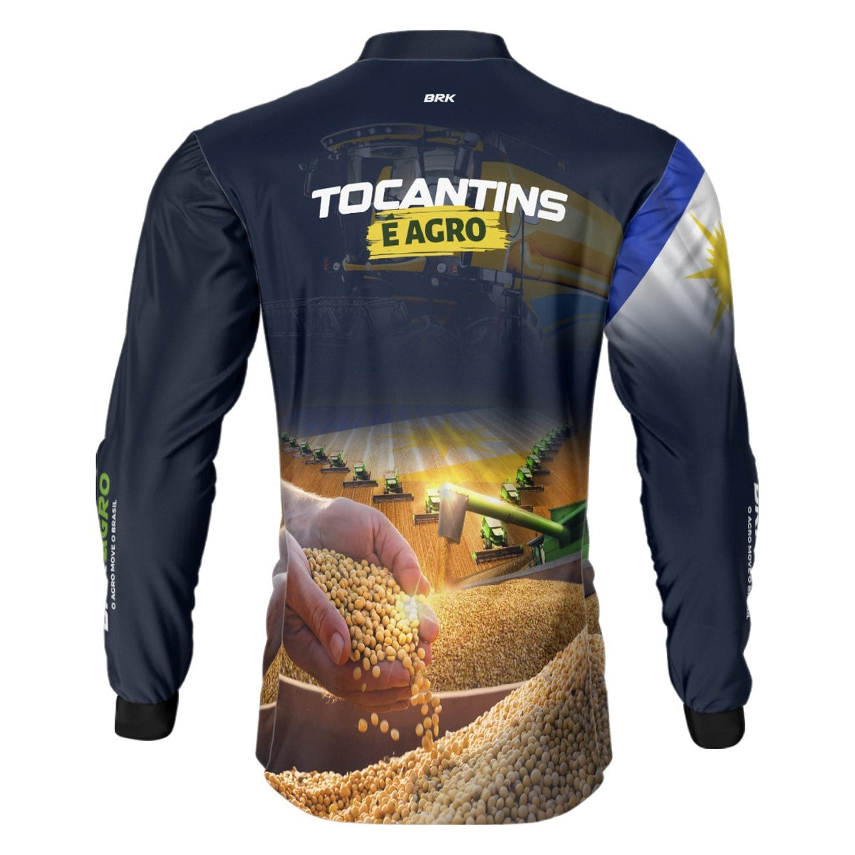 Camisa Brk Agro Tocantins é Agro com Proteção Solar UV50+