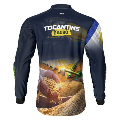 Camisa Brk Agro Tocantins é Agro com Proteção Solar UV50+
