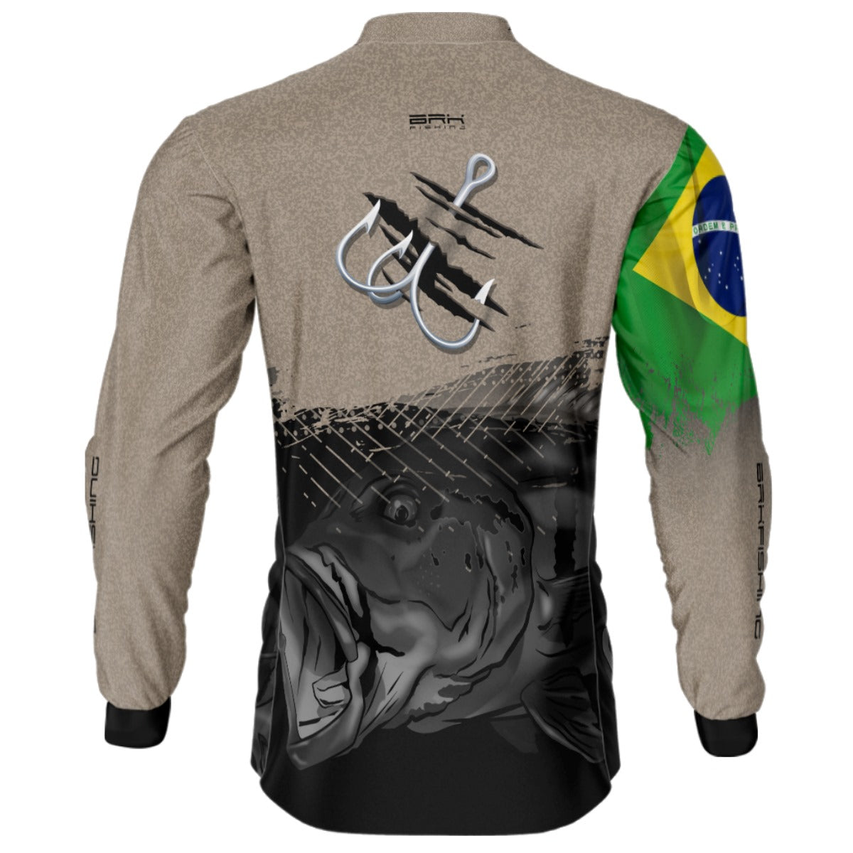 Camisa de Pesca Brk Garateia Tucunaré Brasil com UV50+ - Brk Agro