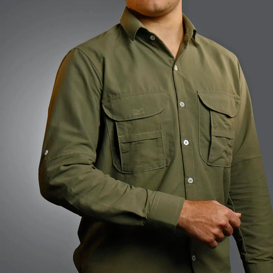 Camisa Work Agro Brk Caqui com Proteção UV50+ - Brk Agro