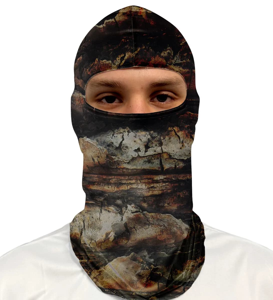 Balaclava Tubeneck Agro Brk Camuflada Textura Tronco Árvore com Proteção Solar UV50+ - Brk Agro