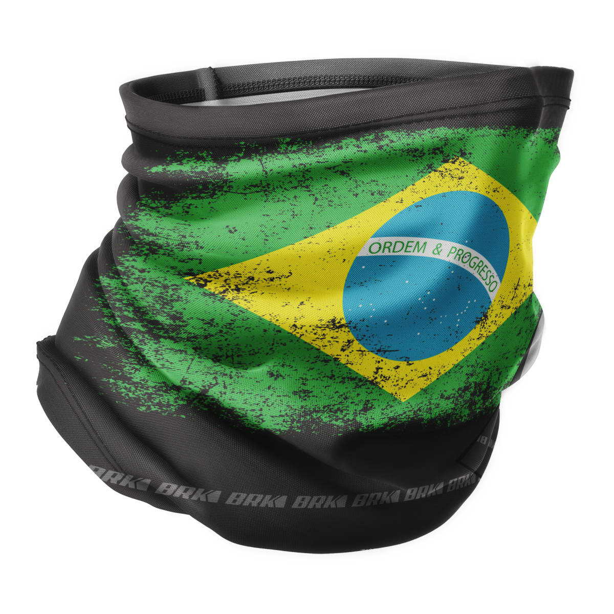 Bandana Tubeneck Agro Brk Multifuncional Bandeira do Brasil com Proteção Solar UV50+ - Brk Agro
