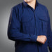Camisa Work Agro Brk Azul com Proteção Solar UV50+ - Brk Agro