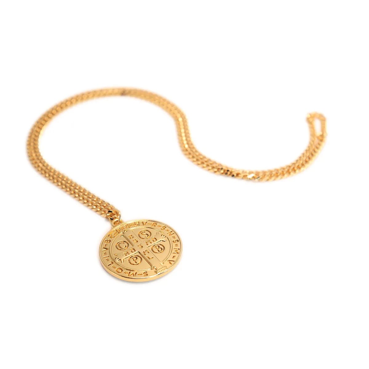 Corrente Pingente Brk Sao Bento Dourada Grande - Brk Agro