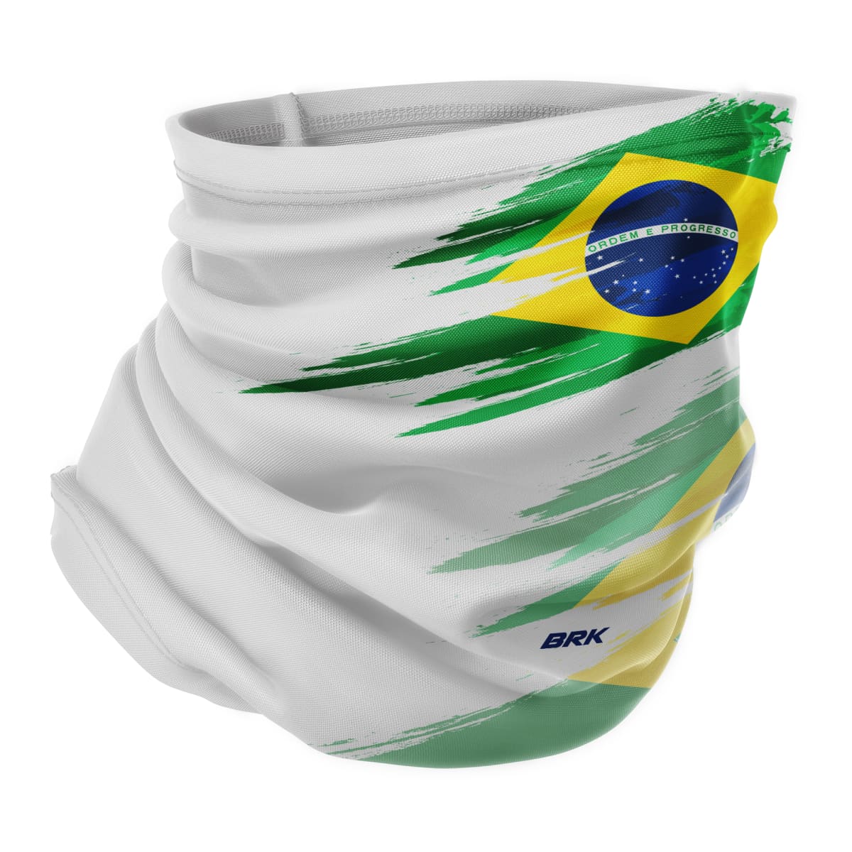 Bandana Tubeneck Agro Brk Multifuncional Branca Brasil com Proteção Solar UV50+ - Brk Agro