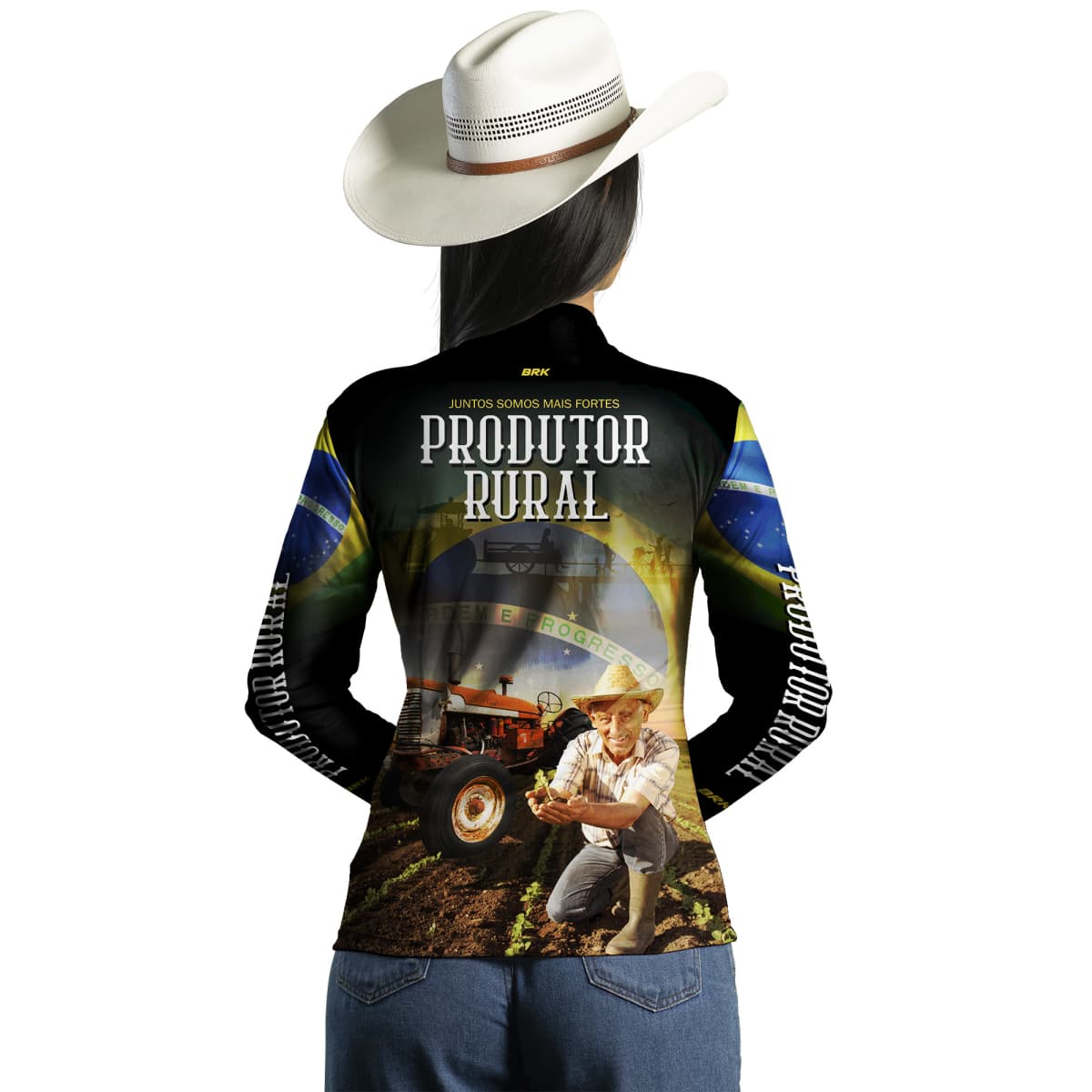 Camisa Agro Brk Produtor Rural com Proteção Solar UV50+ - BRK AGRO