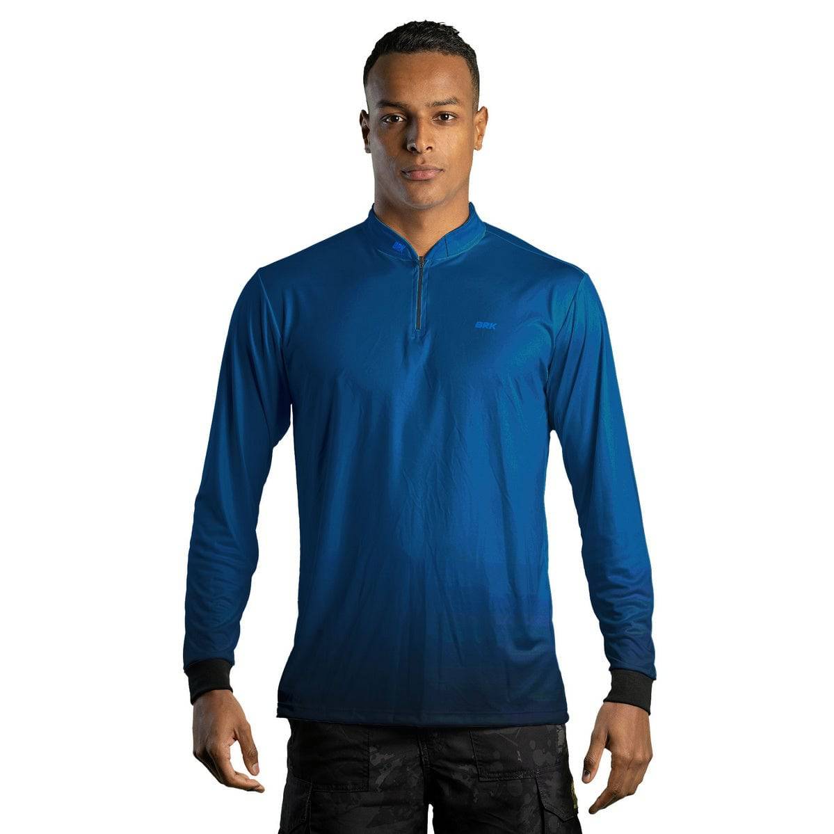 Camisa Agro Brk Casual Unissex Basic Azul Naval com Proteção Solar UV50+ Envio Imediato - Brk Agro