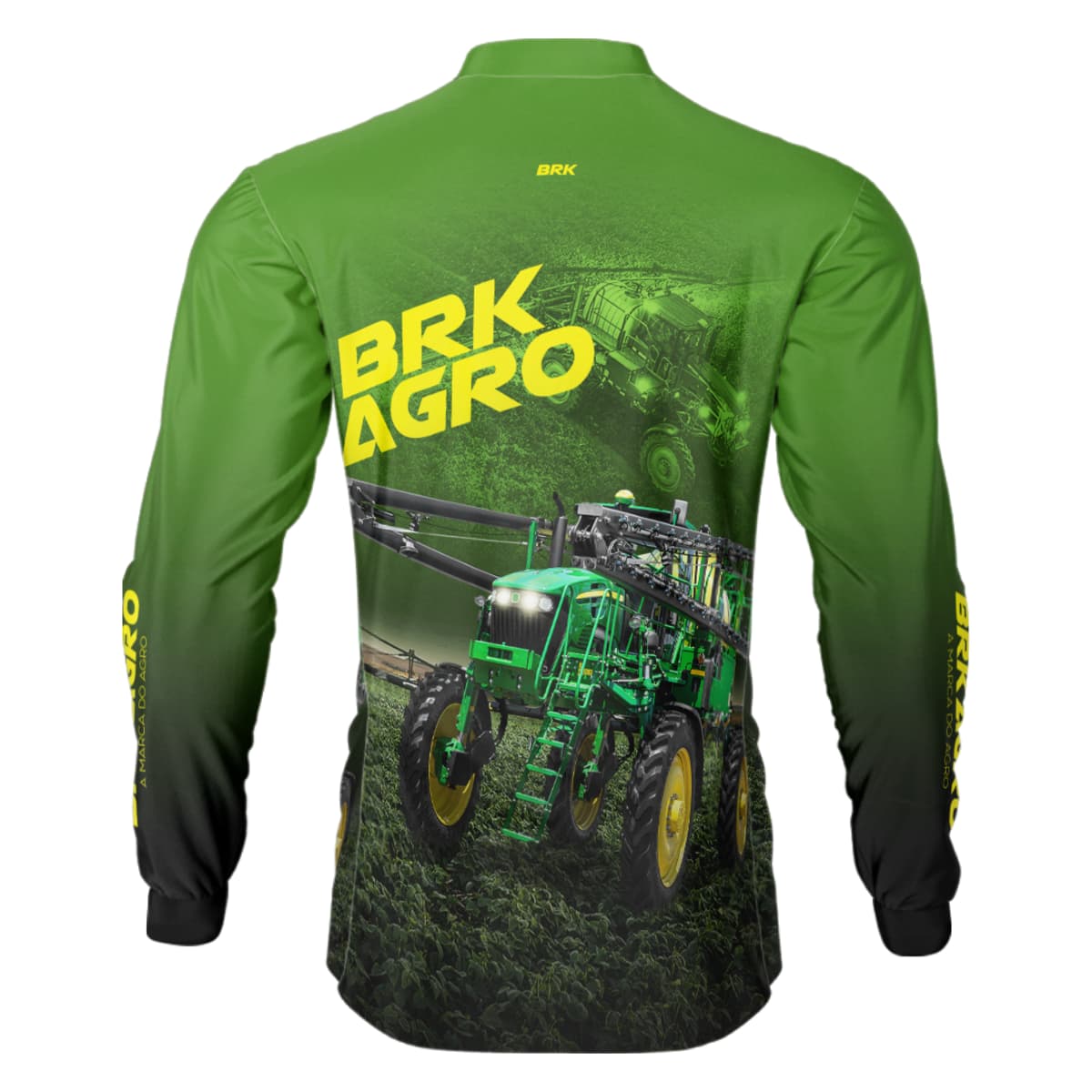 Camisa Agro Brk Trator Pulverizador M4000 Verde com Proteção Solar UV50+ - Brk Agro