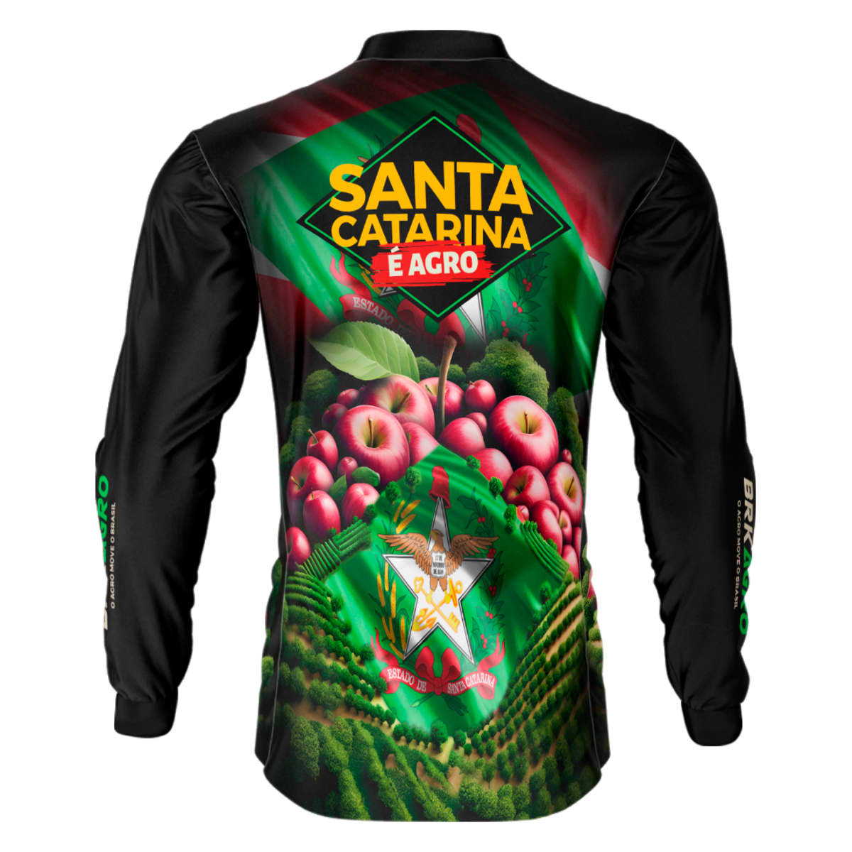 Camisa Agro Brk Santa Catarina Maçãs com Proteção Solar UV50+ - BRK AGRO