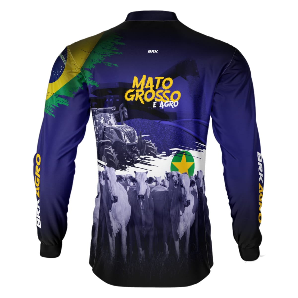 Camisa Agro Brk Agro é Mato Grosso com Proteção Solar UV50+ - BRK AGRO
