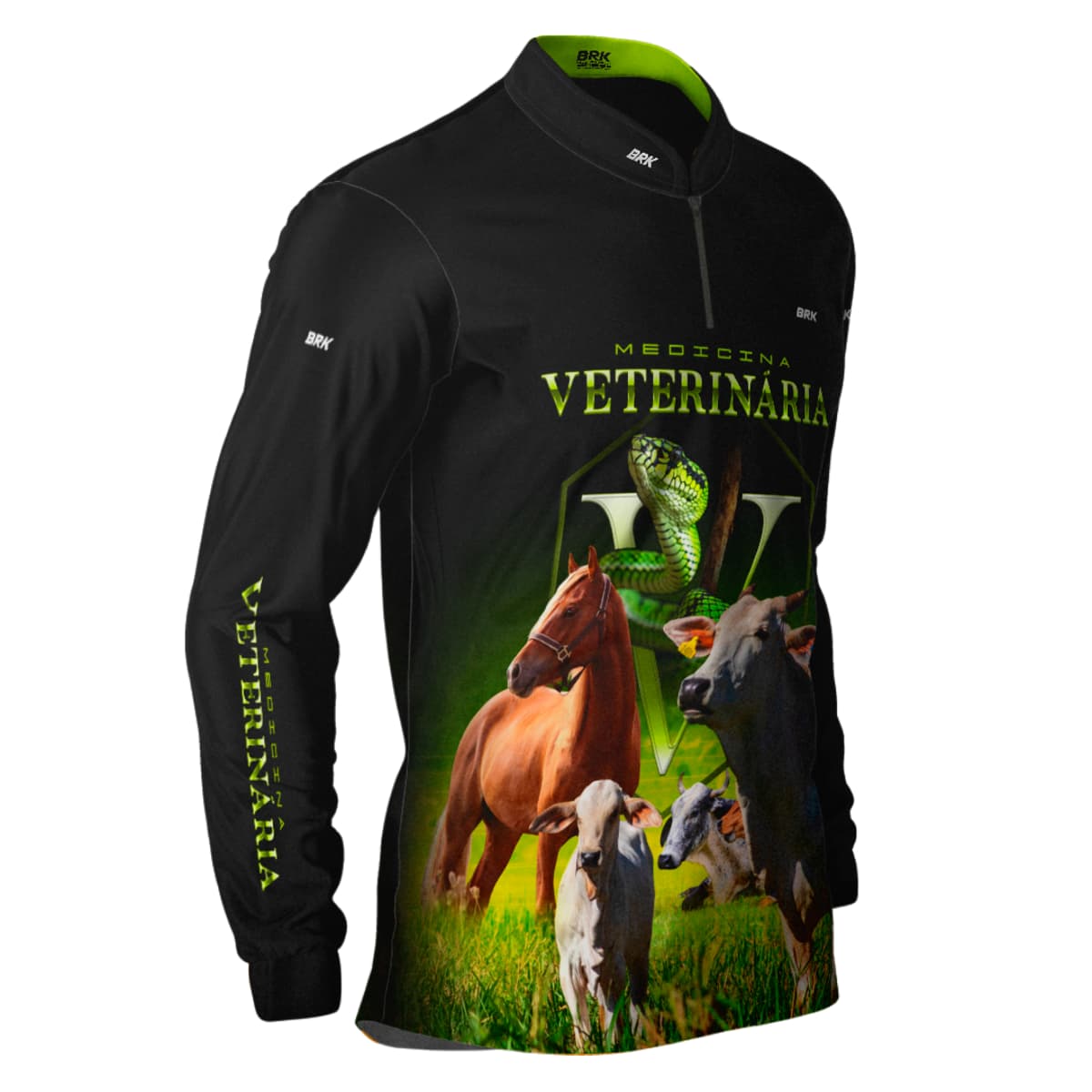 Camisa Agro Brk Medicina Veterinária com Proteção Solar UV50+ - Brk Agro
