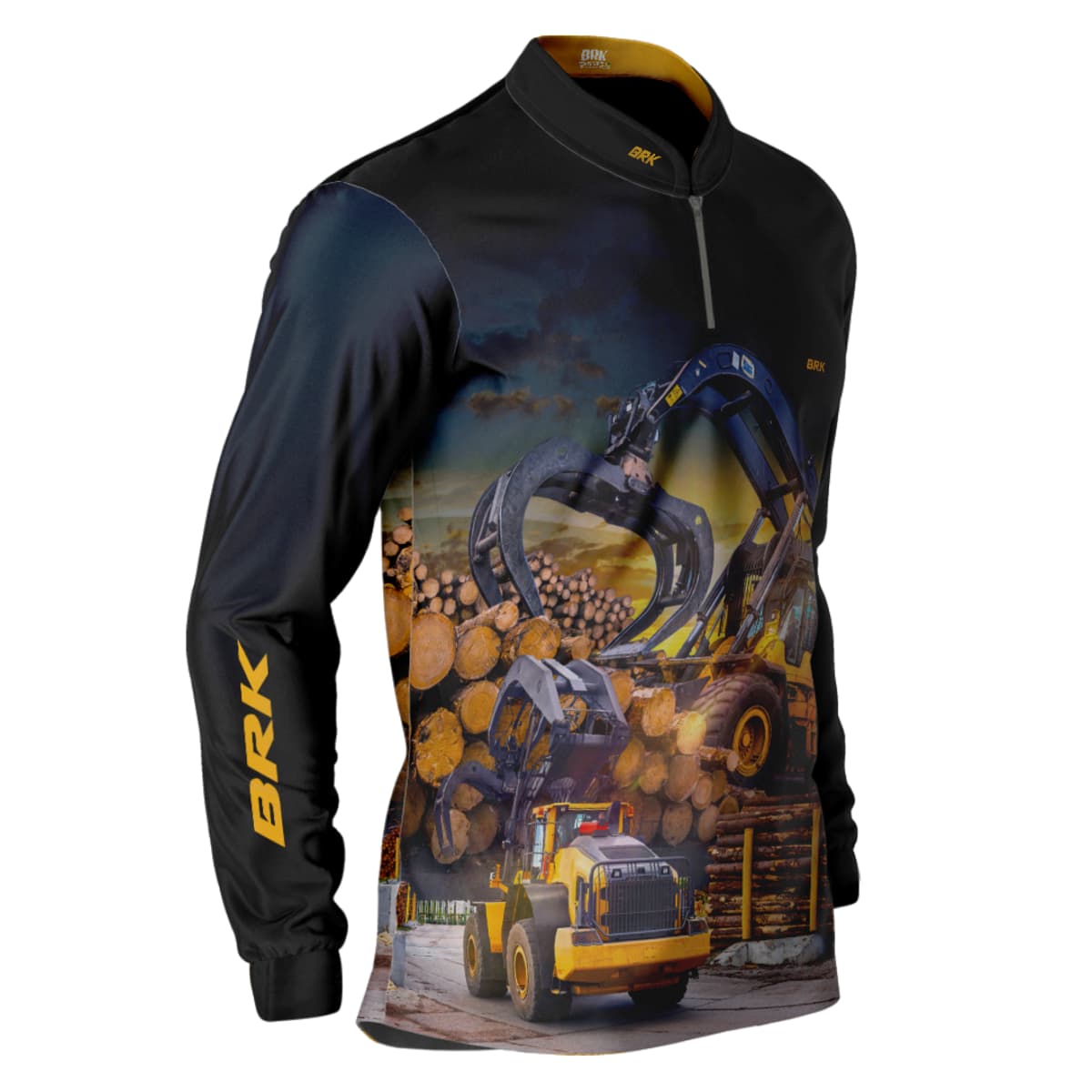 Camisa Agro Brk Trator Florestal com UV50+ - BRK AGRO