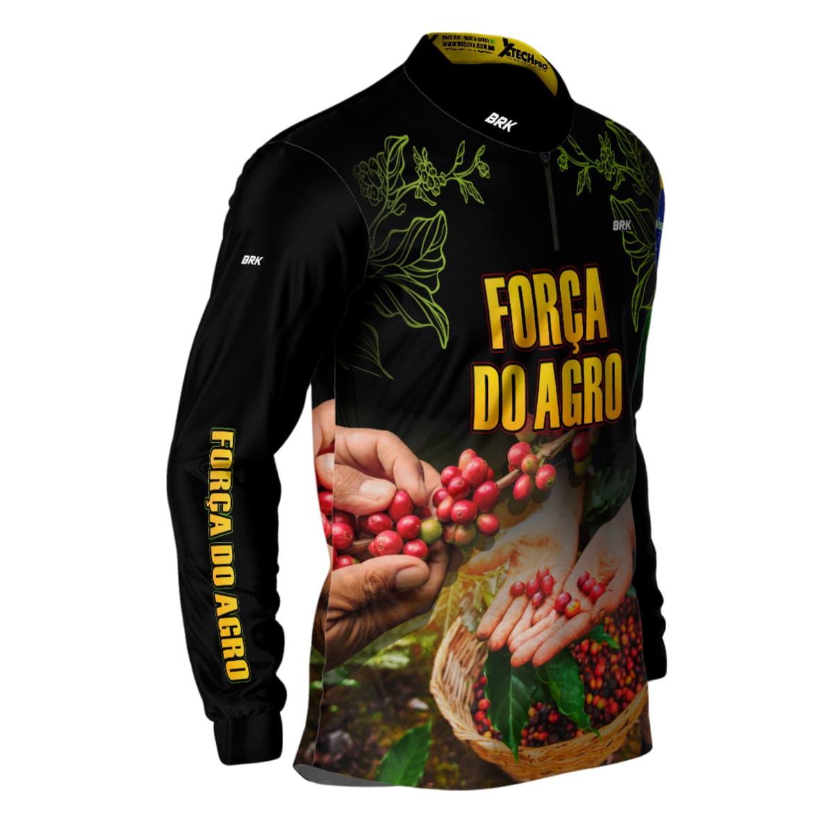 Camisa Agro Brk Cafeicultor com Proteção Solar UV50+ - Brk Agro