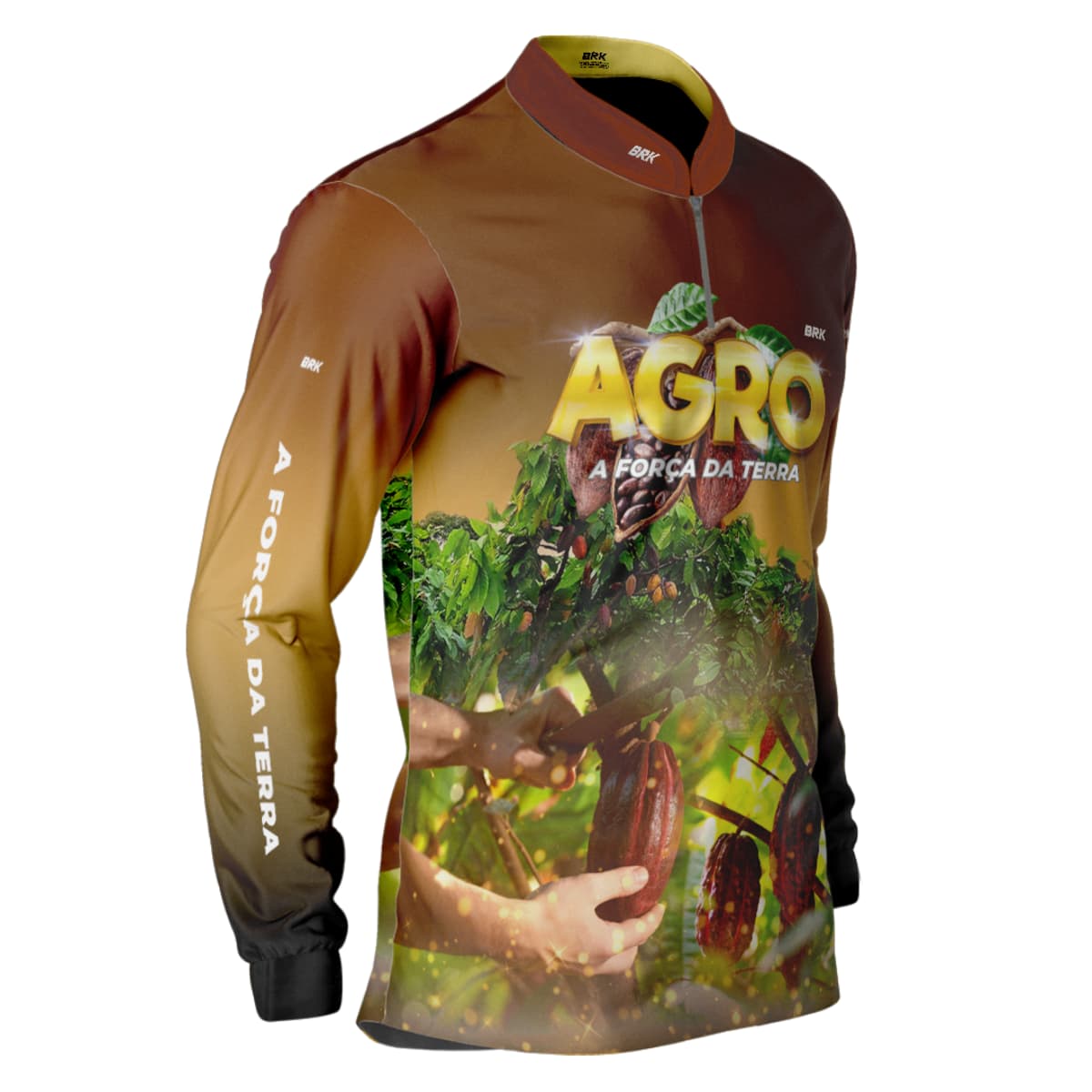 Camisa Agro Brk Cultivo de Cacau com Proteção Solar UV50+ - Brk Agro