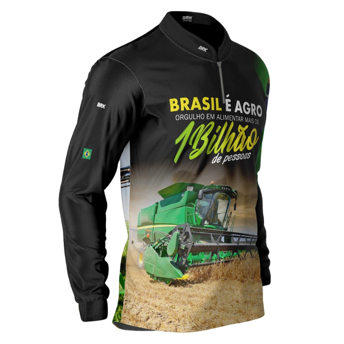 Camisa Agro Brk Agro é Bilhão com Proteção Solar UV50+ - Brk Agro
