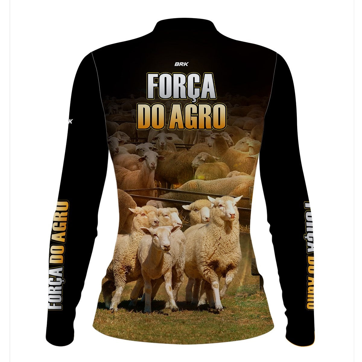 Camisa Feminina Agro Brk A Força do Agro Produtor de Ovinos com UV50+