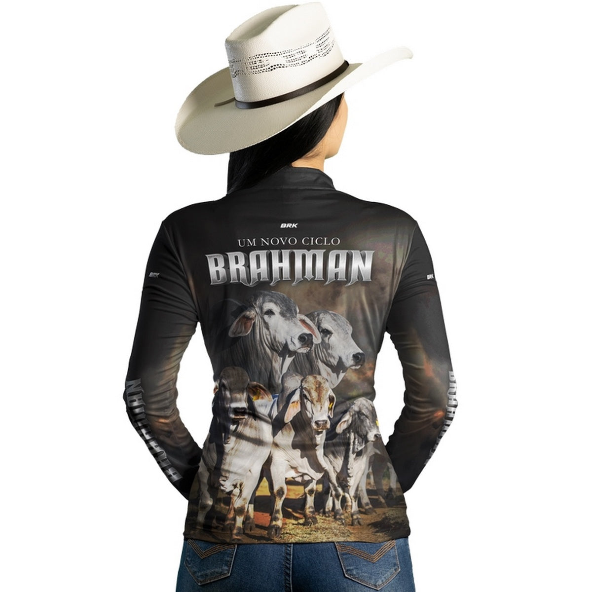 Camisa Agro Brk Raça Brahman com Proteção Solar UV50+ - BRK AGRO