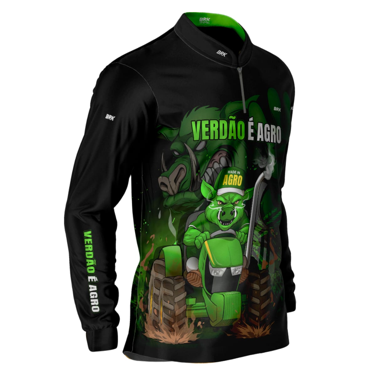 Camisa de Futebol Brk Verdão é Agro com UV50+ - Brk Agro