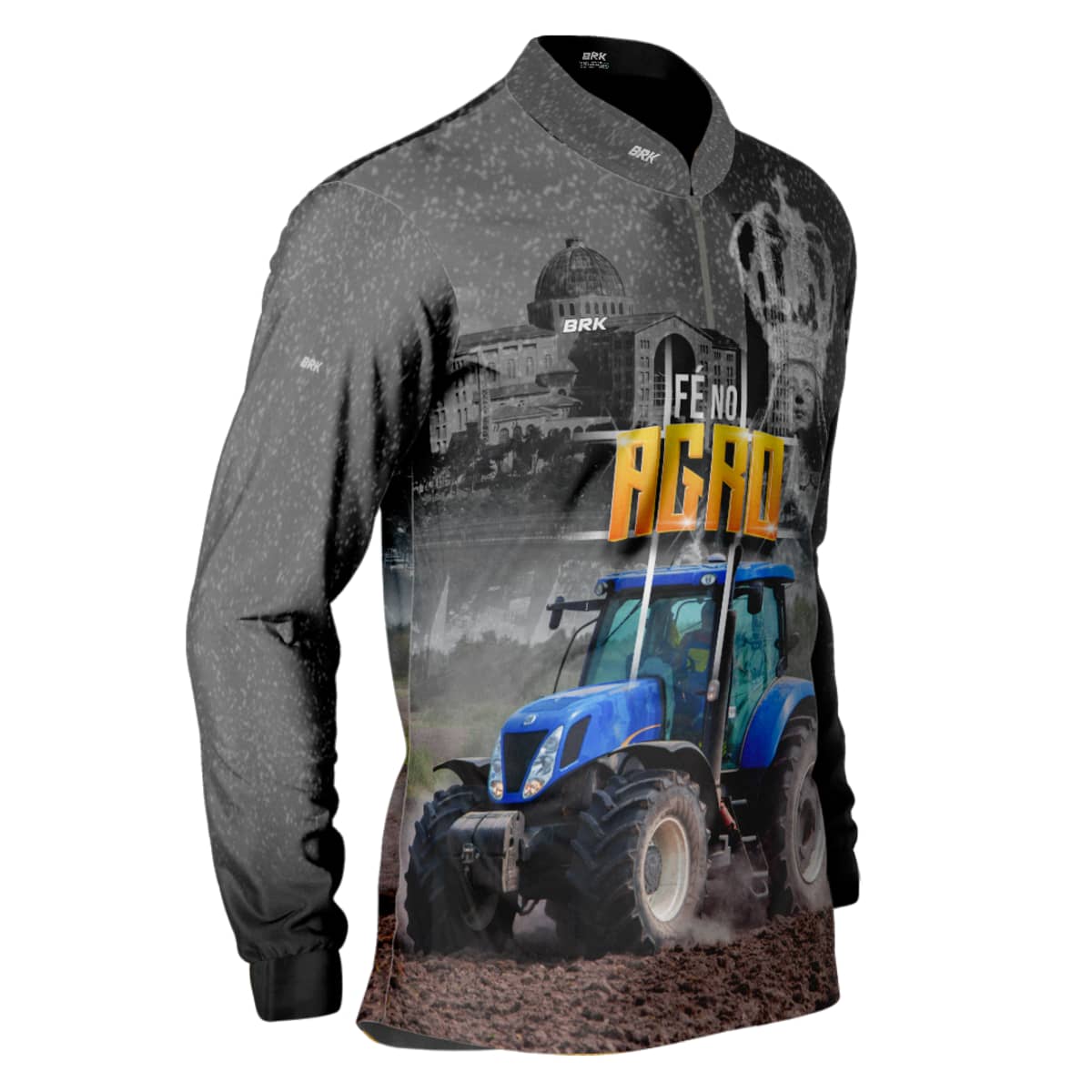 Camisa Agro Brk Fé Padroeira Força do Agro 2.0 com Proteção Solar UV50+ - Brk Agro