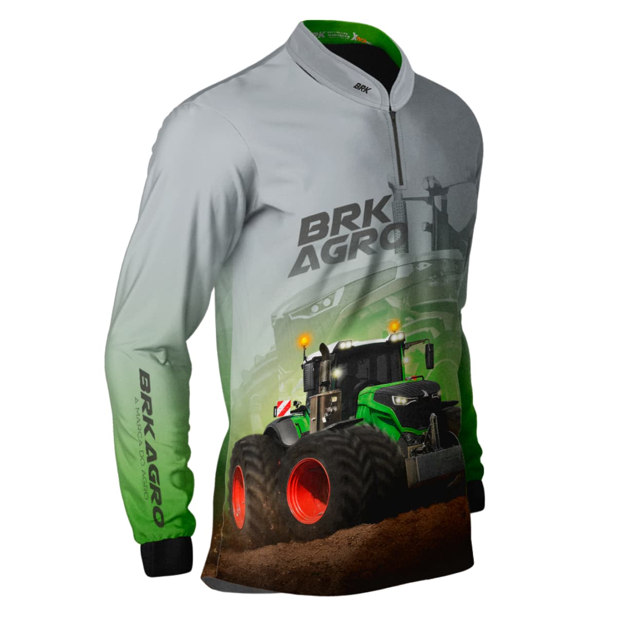 Camisa Agro Brk Trator Vario 1000 Clara com Proteção Solar UV50+ - Brk Agro