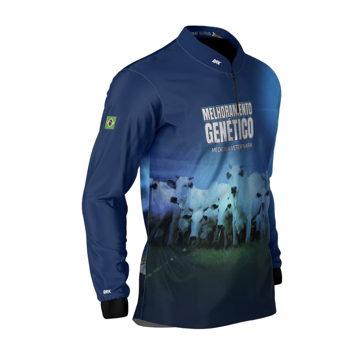 Camisa Agro Brk Monitoramento Genético Com Proteção Solar UV50+ - Brk Agro