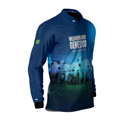 Camisa Agro Brk Monitoramento Genético Com Proteção Solar UV50+ - Brk Agro
