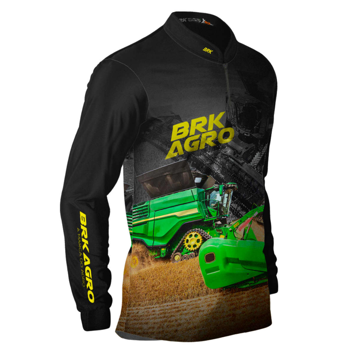 Camisa Agro Brk Trator Colheitadeira X9 com Proteção Solar UV50+ - Brk Agro