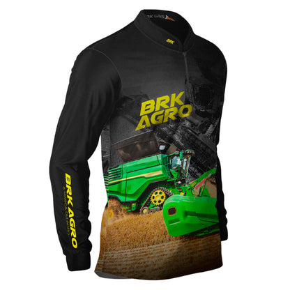 Camisa Agro Brk Trator Colheitadeira X9 com Proteção Solar UV50+ - Brk Agro