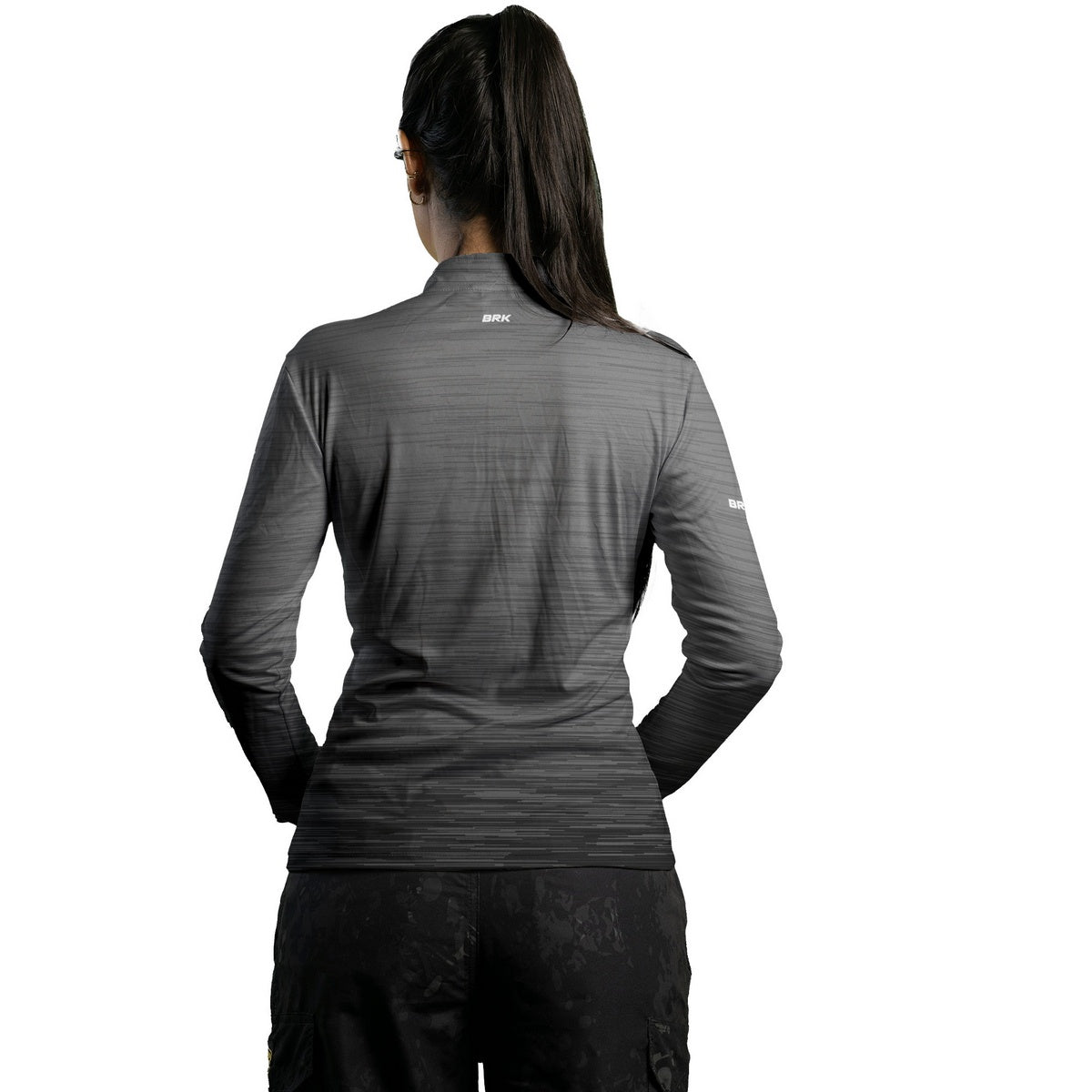 Camisa Agro Feminina Brk Mescla Cinza com Proteção Solar UV50+ - Brk Agro