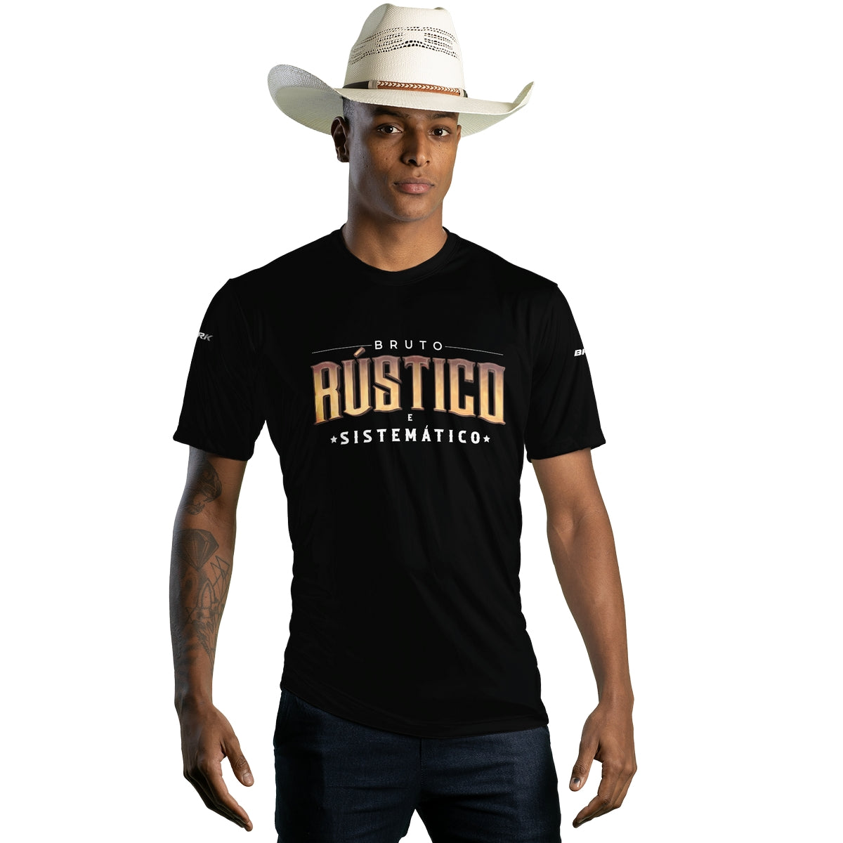 Camiseta Agro Brk Bruto Rústico e Sistemático Clean com Proteção Solar UV50+ - Brk Agro