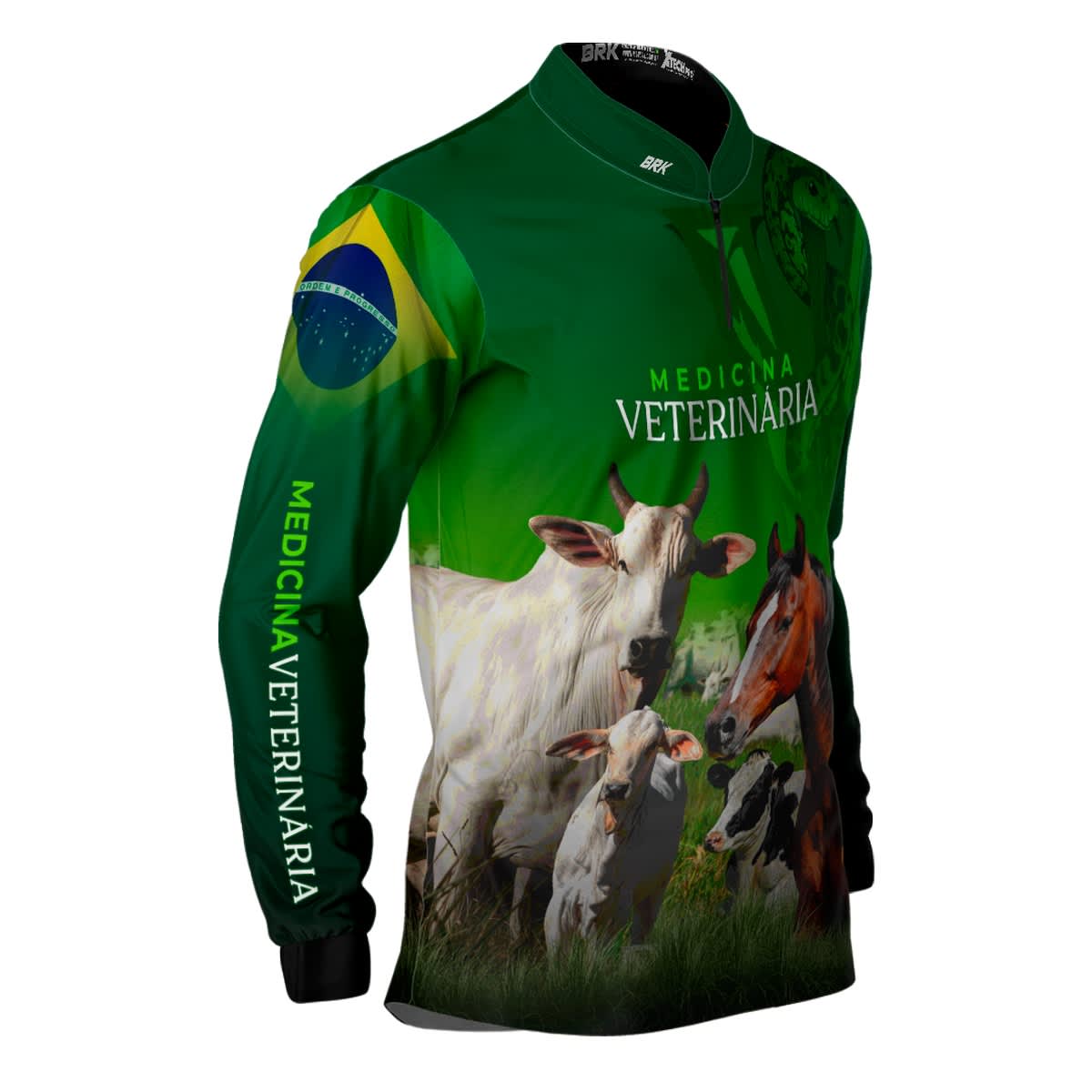 Camisa Agro Brk Medicina Veterinaria com UV50+ - BRK AGRO