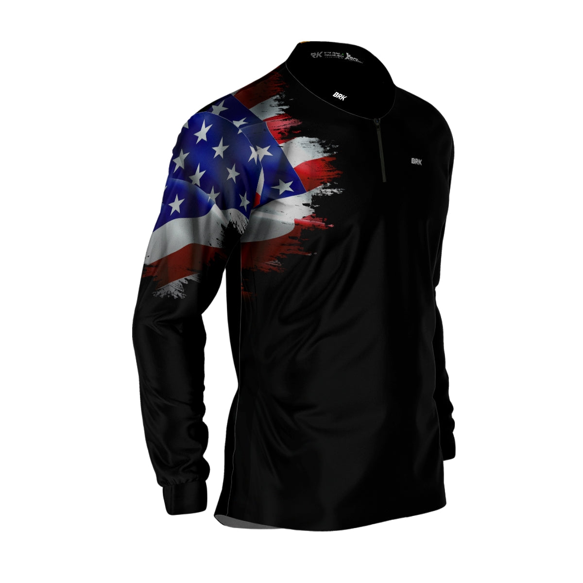 Camisa Agro Brk Bandeira Estados Unidos com Proteção Solar UV50+ - Brk Agro